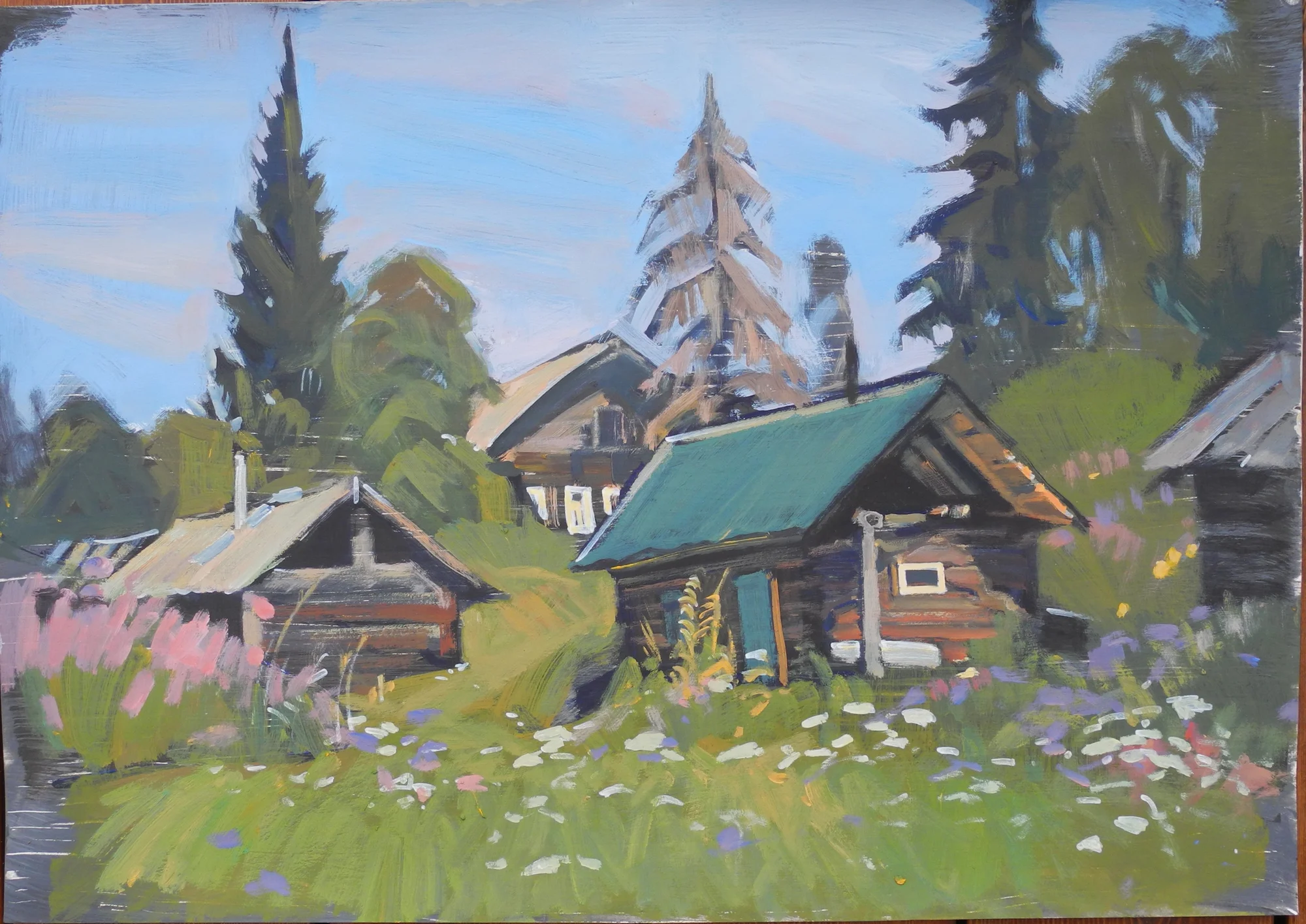 Деревня Глубокий Ручей_Баньки