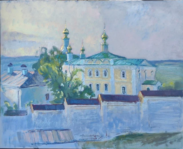"Светает", оргалит /темпера, масляная, пастель, 61х75 см, 2025