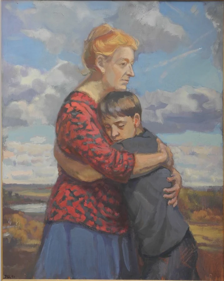 Мать, дерево/темпера, 100х80, 2016г.