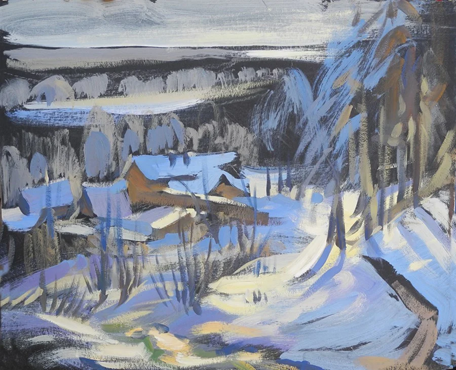 Северная Пасха, к/темпера, 40х50, 2019