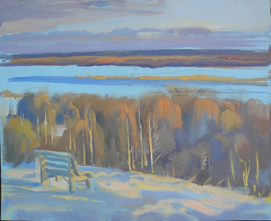 Северная Пасха. Рассвет, к/темпера, 46х60, 2019