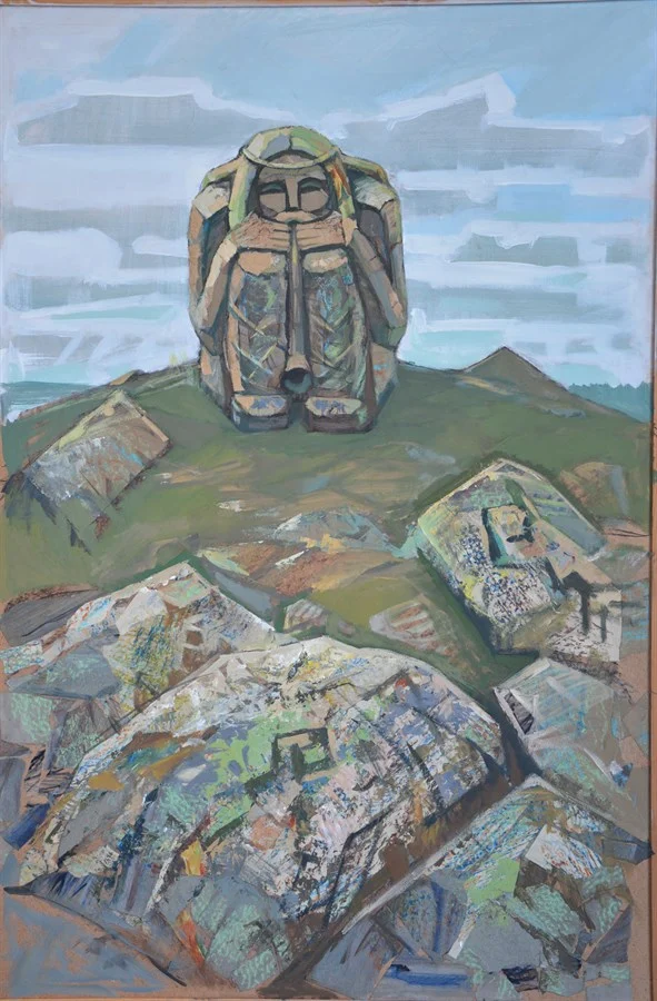 Хозяин Хийси, оргалит/темпера, 120х80см, 2021