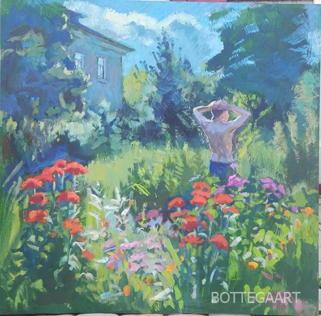 Юность, дерево/темпера, 80х96, 2016 г.