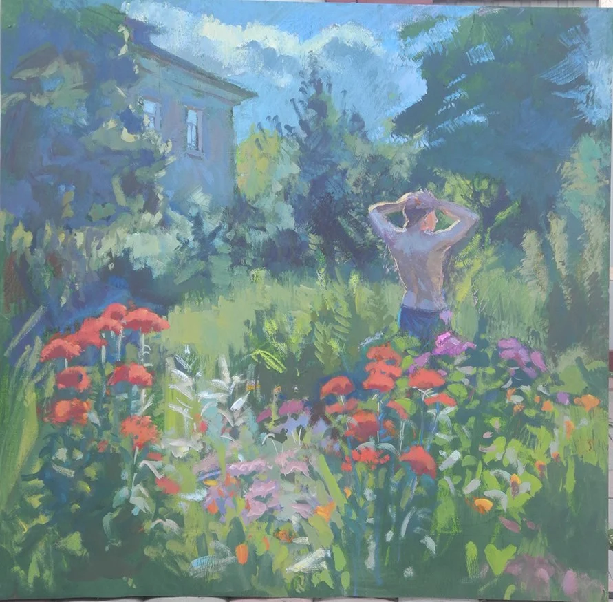Юность, дерево/темпера, 80х96, 2016 г.