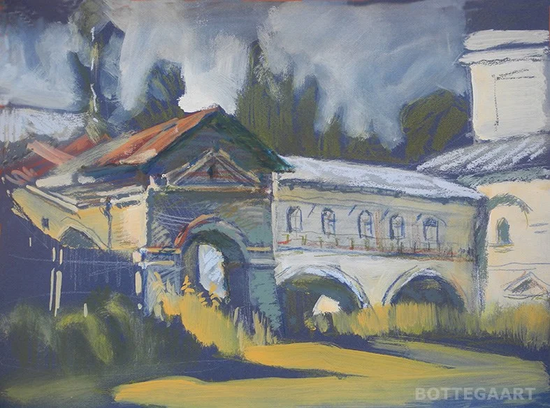 Реставрация идет, бум/смеш. техн., 25х35, 2017
