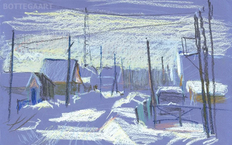 Минус 29, цв.бум/масл. пастель,25х40