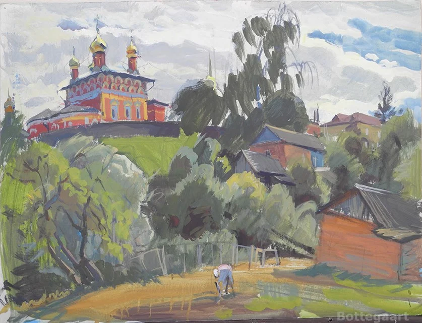 Жизнь продолжается, к/темпера, 46х60, 2018