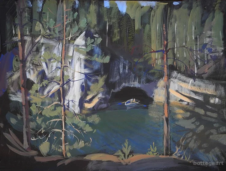 Рускеала, бум./смеш. техн., 46х60, 2018